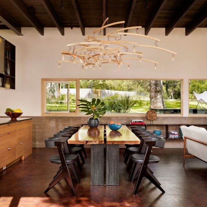 moderne design hus spisebord spisestue stole træ