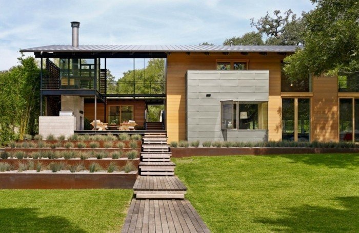 hus i texas webhave græsplæne moderne