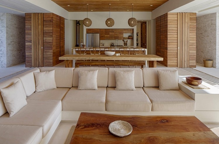 flair rustikt hus siddeområde sofabord træ selvfølgelig spisebord køkken