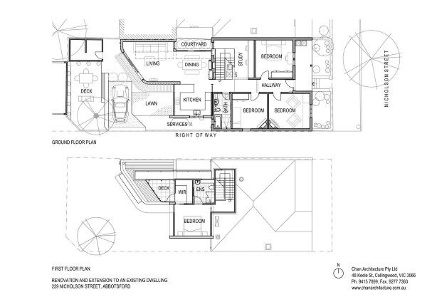 Husforlængelse blueprint grundplan