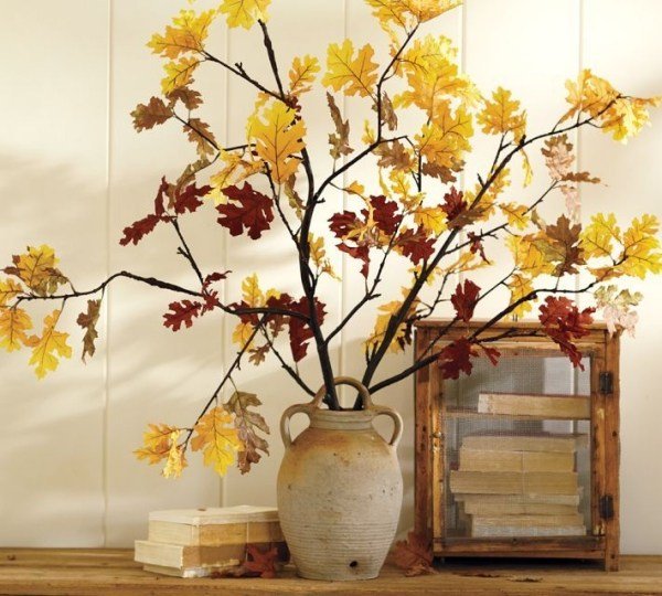 Lav hurtige dekorationer i efteråret-ideer efterår blade-dejlige smykker