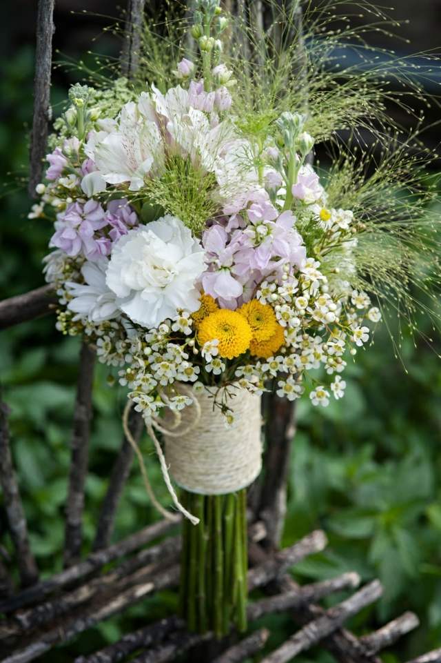 roser græsblomster pynter bordgifte