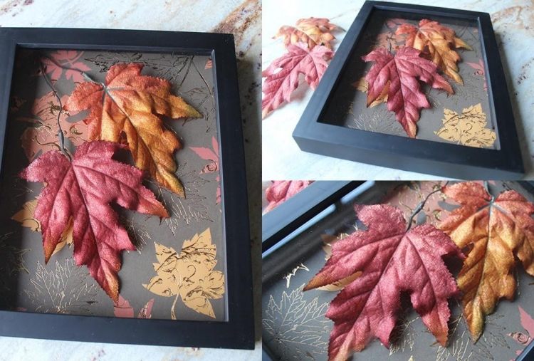 efterår-dekoration-natur-materialer-efterår-blade-billedrammer-schwary-guld-deco