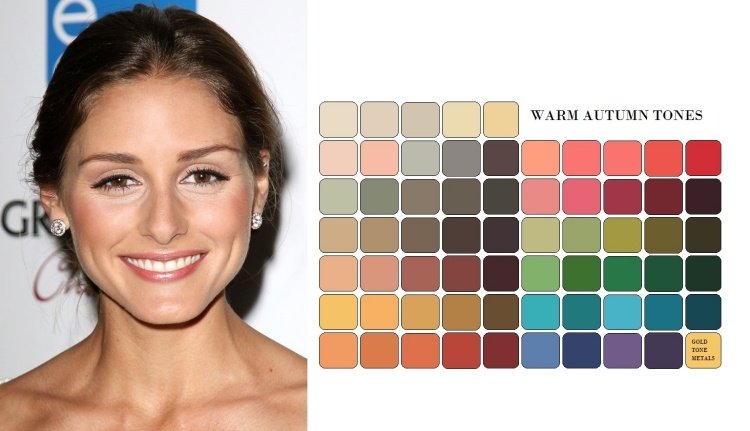 Efterårstypefarver -kvinder-make-up-farvepalet-nuancer-olivia-palermo