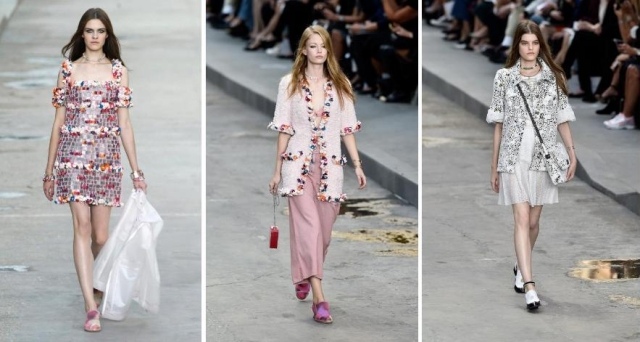 chanel-pige-kjoler-blomster-applikation-flade sko-2015