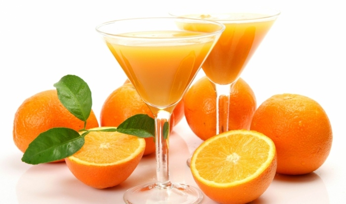 drikke juice appelsiner glas ernæring morgen sund