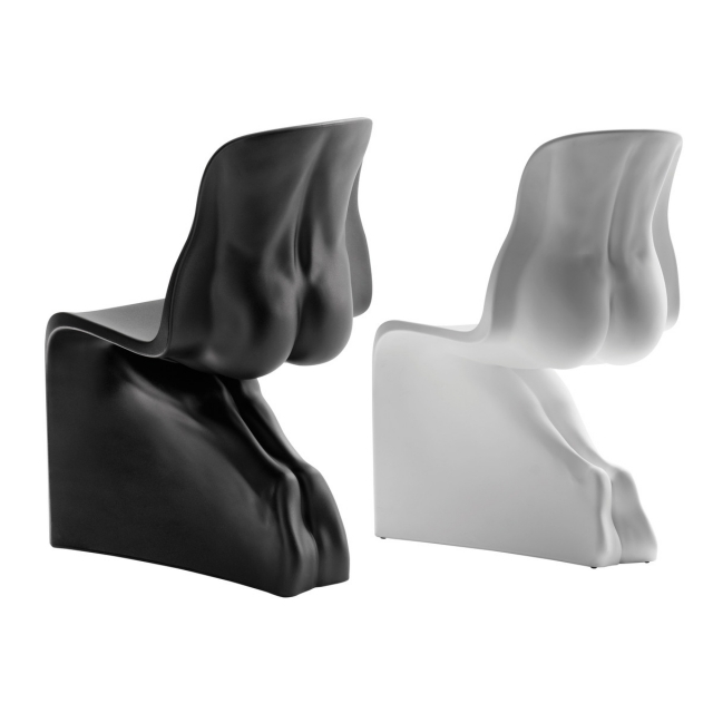 ekstravagante møbeldesign-ideer-sort og hvid-Him-Her stole polyethylen