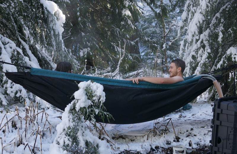 Hængekøje og boblebad i en udendørs wellness ideer