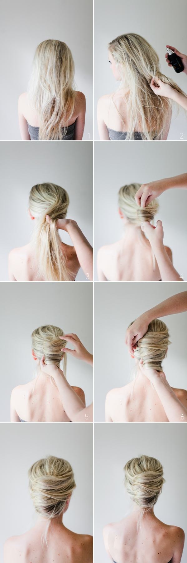 DIY-afslappet-updo-fransk-twist-hår-banan-billeder-tutorial