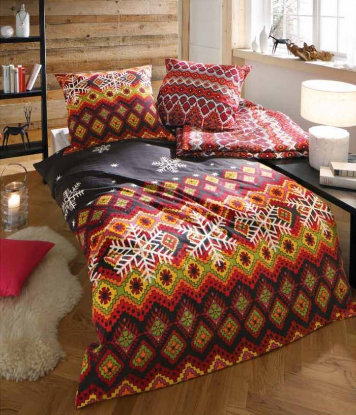 vinter-jul-sengetøj-bomuld-smagfulde-farver-dynebetræk-smarte-print-motiver