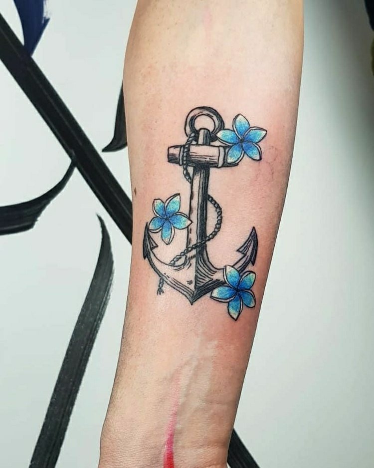 Anker tatovering motiv betyder tegn for tatovering håb