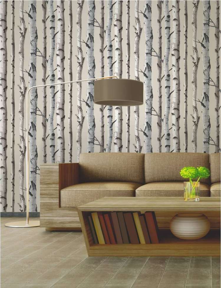 tapet-træ-træ-look-birk-sort-hvid-sofa-sofabord-moderne