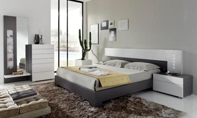Idéer hvidt seng sengegavl design soveværelse