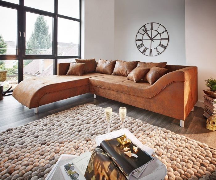 Antik-læder-look-sofa-med-osmannisk-Cadiz-brun-rør-hjørne-sofa-deLife