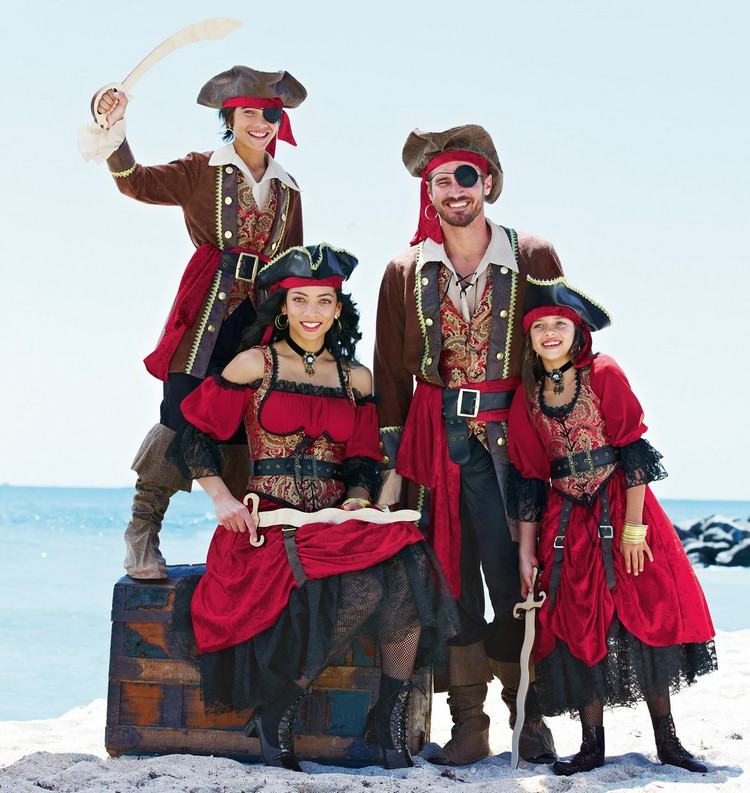 Mardi Gras kostumer-familie-pirat-ideer-sjov-original