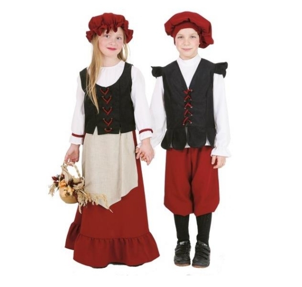 Karnevalskostumer-Middelalderkostumer-piger drenge forklædninger