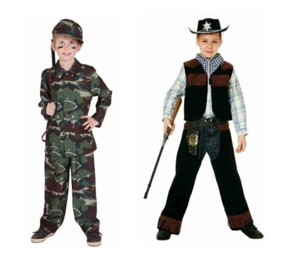 militær camouflage kostume cowboy dreng kostume karneval fest