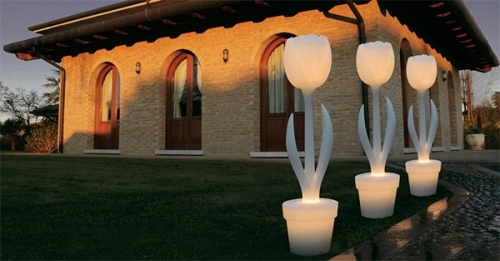 tulipan design ideer til moderne havebelysning