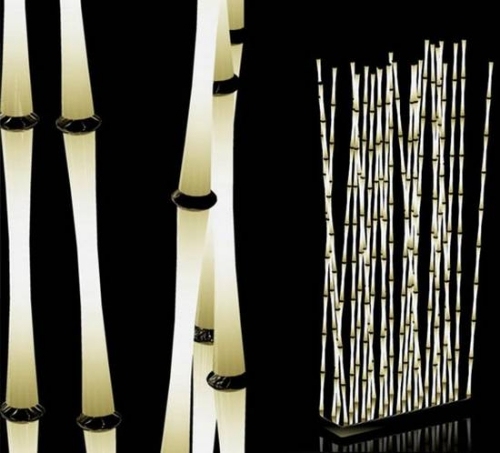 skinnende bambusideer til moderne havebelysning