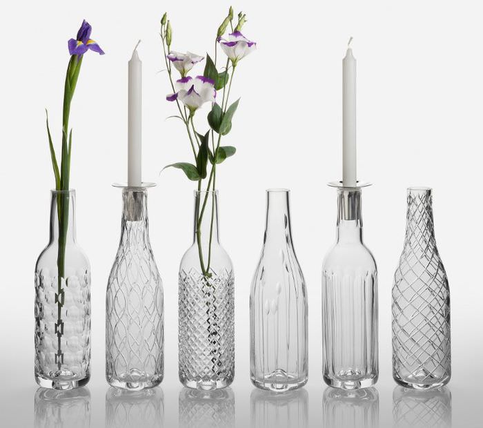 אגרטלי זכוכית DIY מבקבוקים