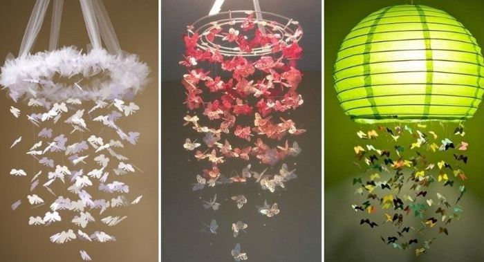 DIY dekorative papir sommerfugler