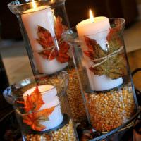 Stilvolles Dekor von Kerzenständern mit eigenen Händen