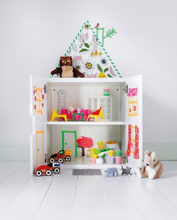 Ideer til børneværelset ikea-hack-closet-dukkehus-ombygning