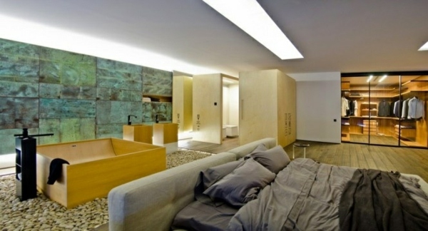 moderne soveværelse - penthouse lejlighed