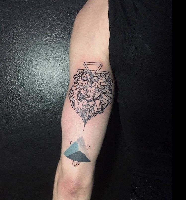 stjernetegn tatovering løve mandala løve hoved