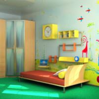 Gyermekszoba a minimalizmus stílusában