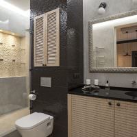 Badeværelse design i et enkelt værelse