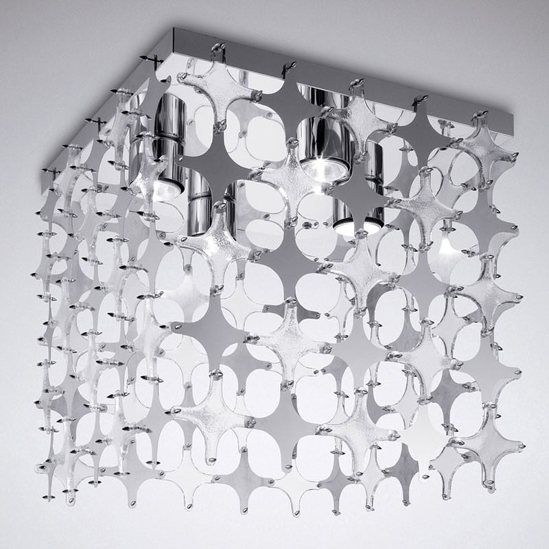 Designer belysning af glas af La Murrina metaloptik