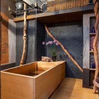 Дървена вана в ориенталски стил