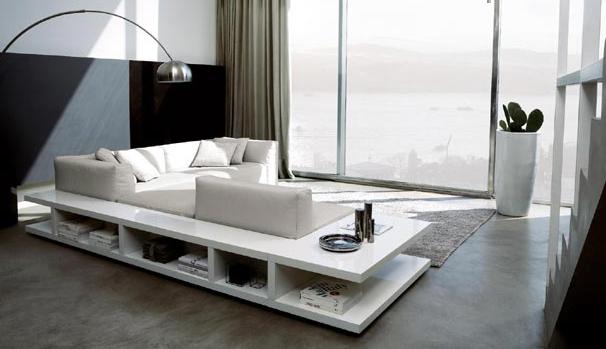 modulopbygget sofa sidde indbyggede reoler MisuraEmme