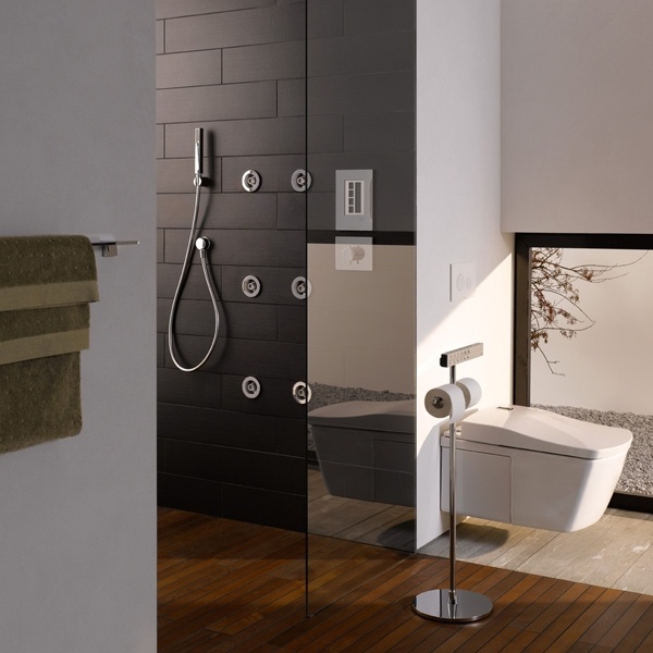 Badeværelse design brusekabine Japan toilet design Toto