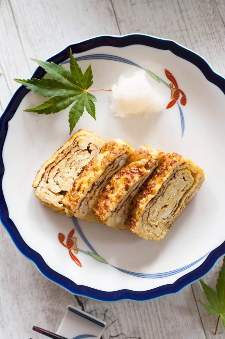 Dashimaki Tamago japansk omelet opskrift dashi sød skyld