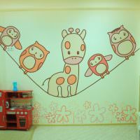 ديكور حائط DIY في غرفة الأطفال