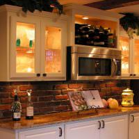Кухненски шкафове с вградено осветление