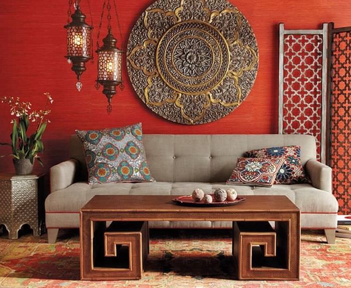 Φτιάχνοντας το σαλόνι ενός ιδιωτικού σπιτιού σε μαροκινό στιλ