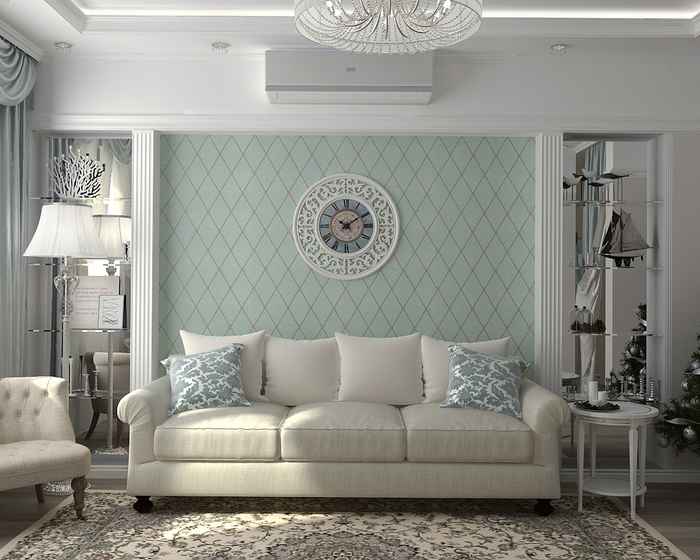 Декориране на стая в стил Прованс с корнизи