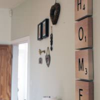 DIY bokstaver på treplanker