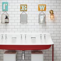 Fürdőszoba design betűk