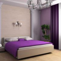 Utilizarea violetului în designul dormitorului