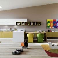 opțiunea de a utiliza un laminat ușor într-o frumoasă imagine de design a apartamentului