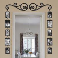 Dekor med fotografier av dörröppningen