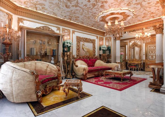 Smuk stue i orientalsk stil