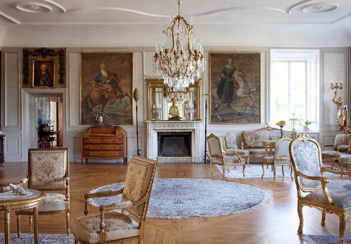 Barok stue tæppe dekoration