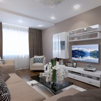 Interiér obývačky v modernom štýle