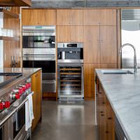 Design de bucătărie cu mobilier din lemn