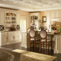 Køkken-stue i klassisk stil
